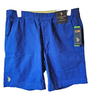 U.S. Polo Assn Jogger Shorts Mens Small Blue Drawstring Knit NWT